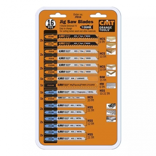 CMT JT016 dekopírpenge készlet, 16 db-os