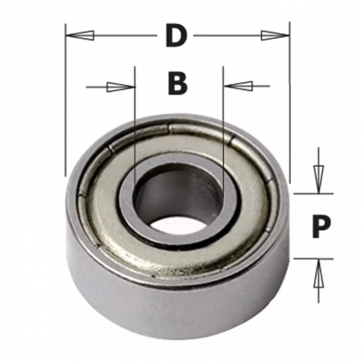CMT csapágy, D=12.7-31.7mm