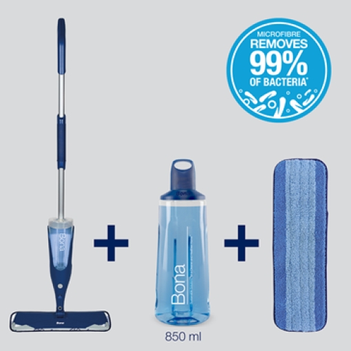 Bona Spray Mop szett lakkozott, waxolt fapadlókhoz