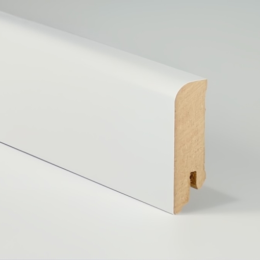 6cm magas MDF 609 white szegélyléc