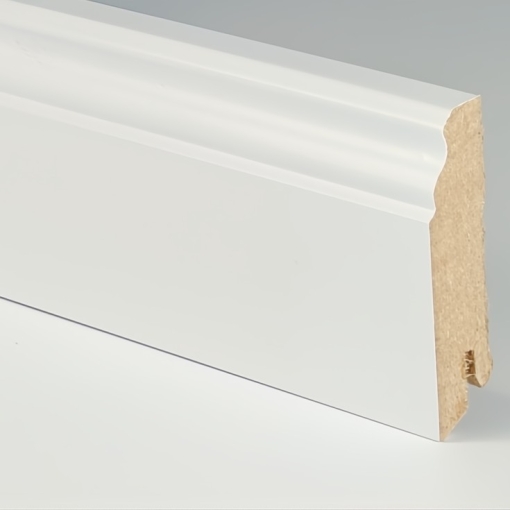 8cm magas MDF 625 white szegélyléc