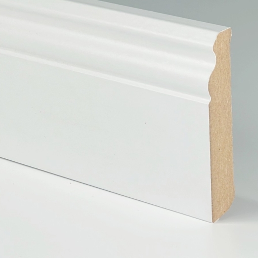 10cm magas MDF 626 white szegélyléc