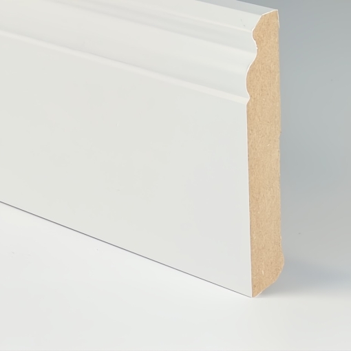 12cm magas MDF 627 white szegélyléc