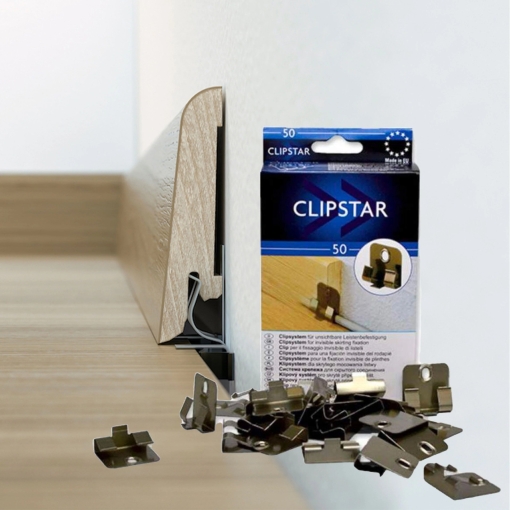 Pedross Clipstar szegélyléc rögzítő klipsz (50db) csavarral és tiplivel